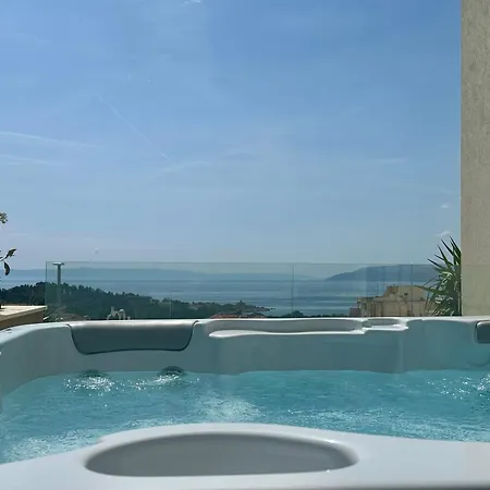 Luxury Adria Sea City & Mountain View Apartment Makarska Exterior photo